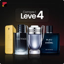 Combo 4 Perfumes Masculinos Importados (100ml) - 1 million, 212 vip, sauvage, bleu [QUEIMA DE ESTOQUE]