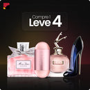 Kit 4 Perfumes Femininos Importados (100ml) - La Vie, 212 rosé, Good Girl, Scandal [QUEIMA DE ESTOQUE]